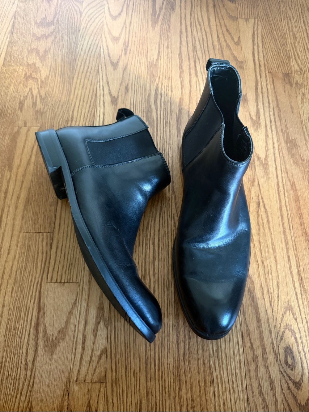 Calvin Klein Black Leather Chukka Boots